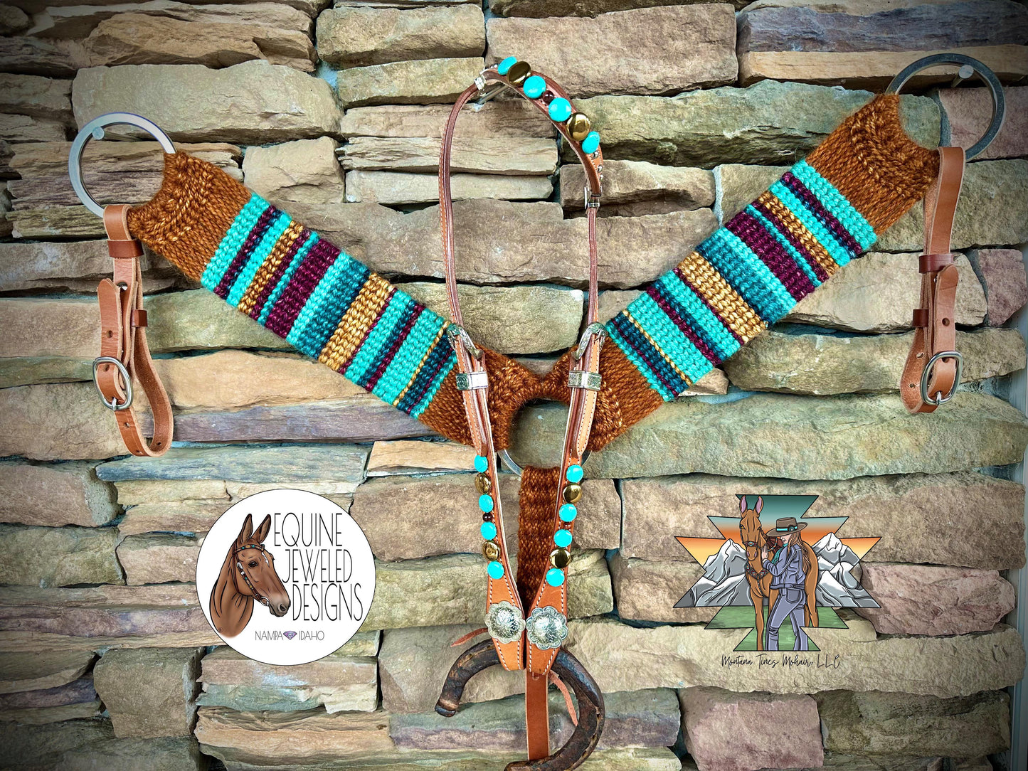 Turqouise serape set