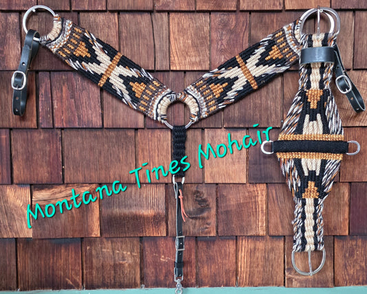 Black/mocha breast collar 🖤