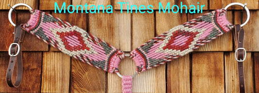 Gorgeous pink/red tone breast collar