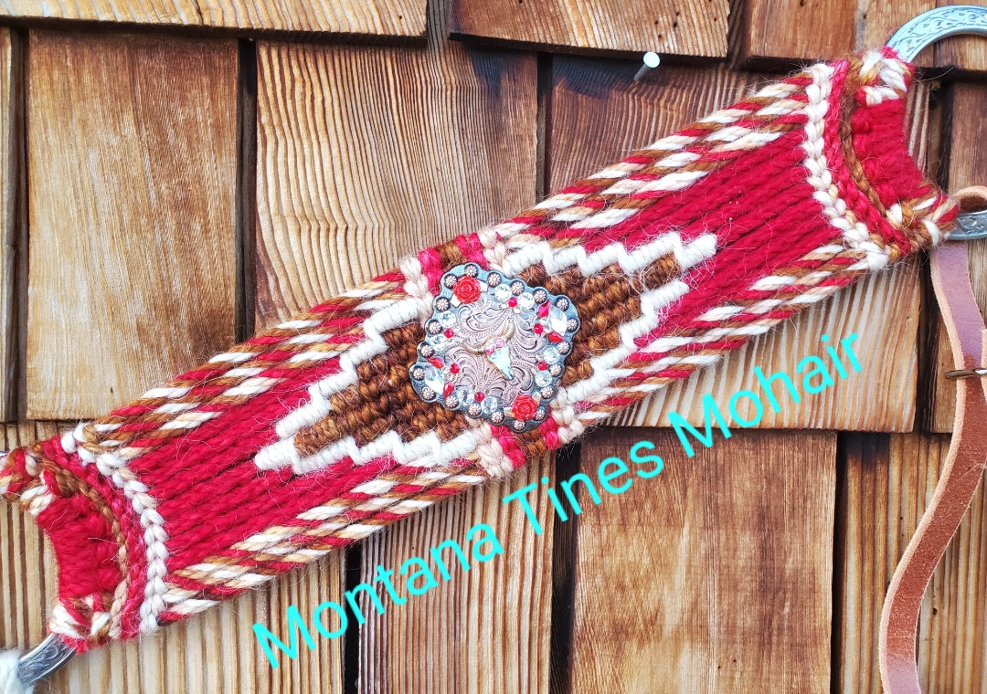 Red concho breast collar ♥️