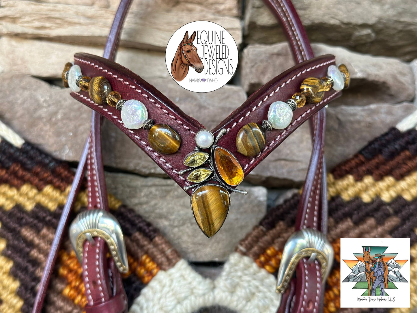 Brown serape diamond set