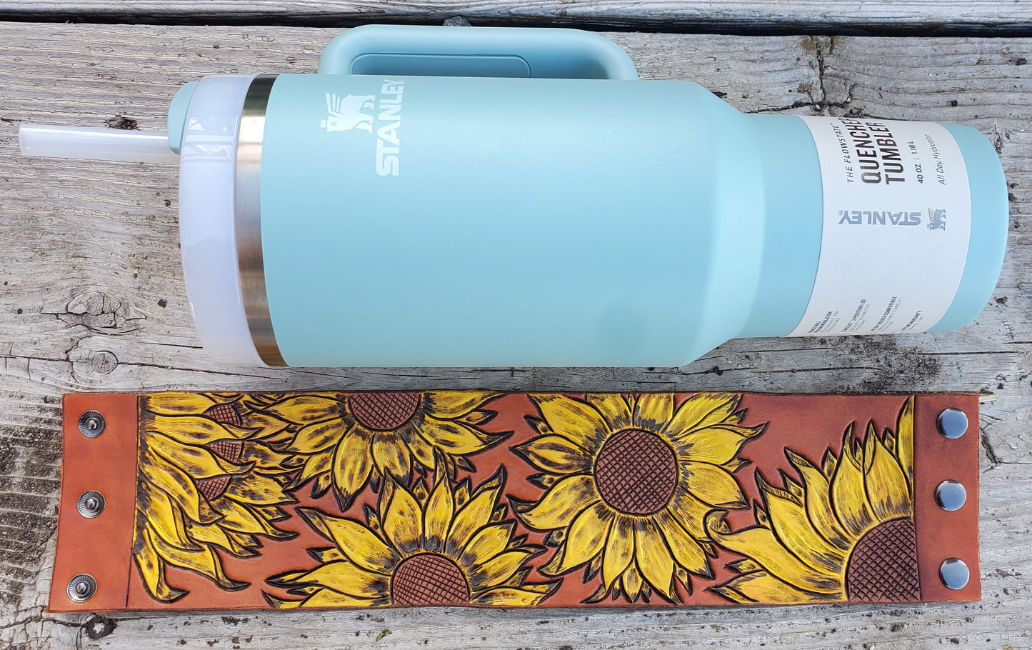 40OZ Stanley Leather Sleeve