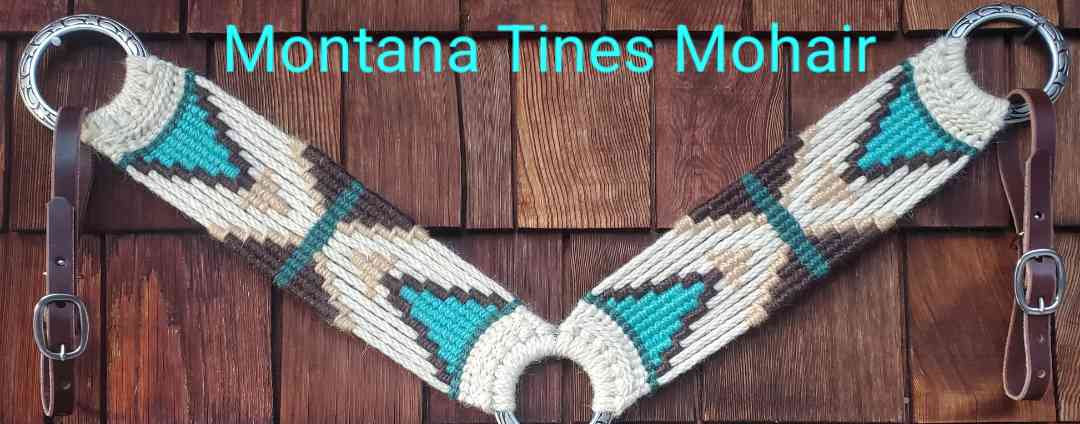 Natural, aqua, brown, tan Breast collar ✨️