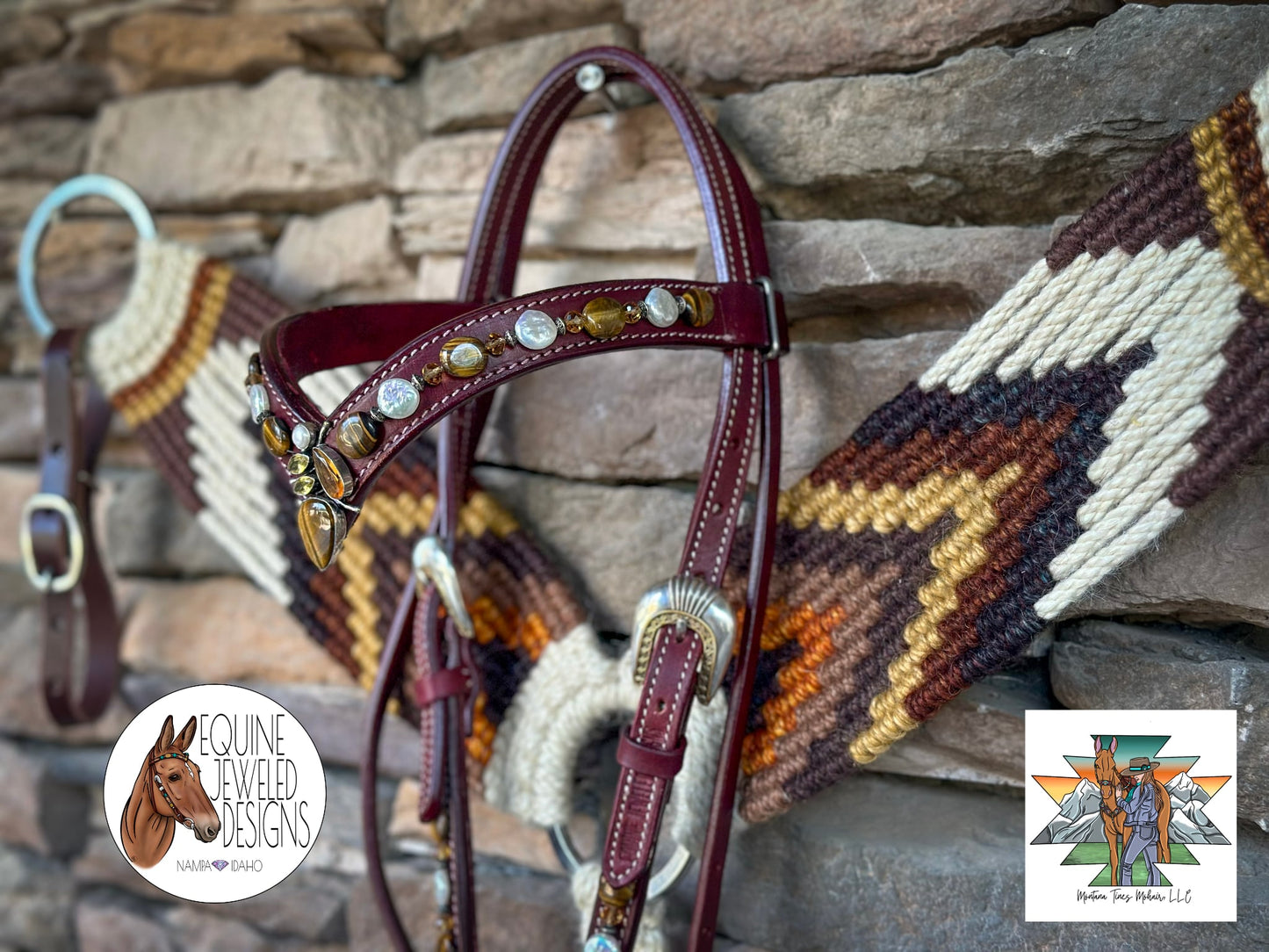 Brown serape diamond set